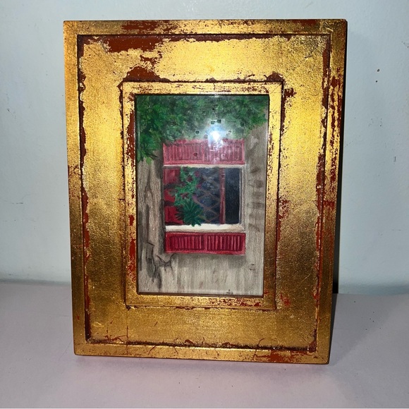 Gold red wood frame Holiday - Picture 9 of 9